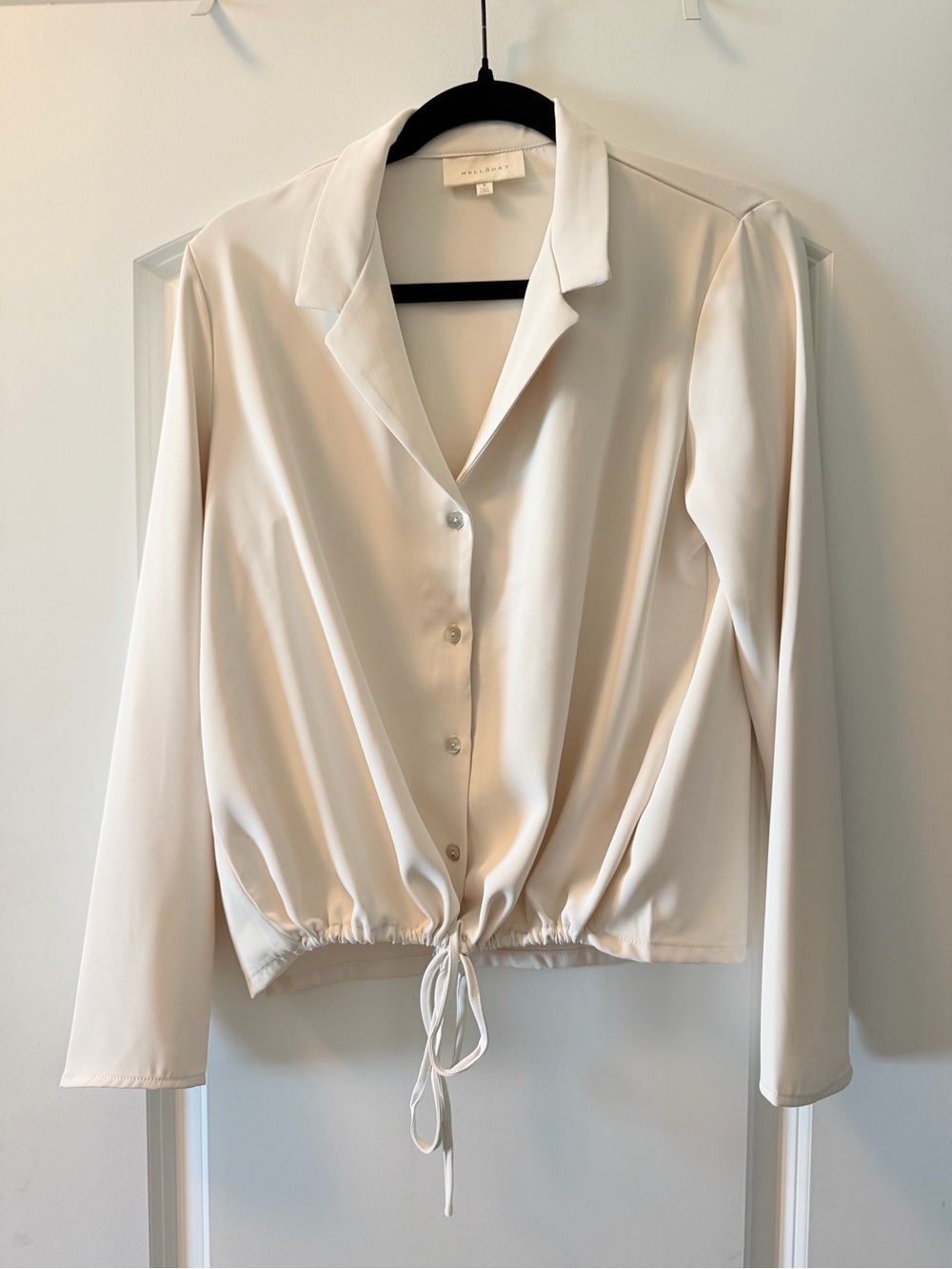 MELLODAY Cream Lightweight Collar Blouse